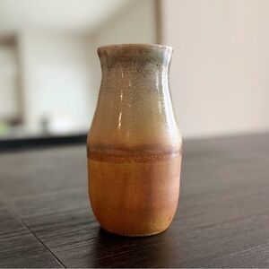 Handmade Earth Tone Gradient Glazed Pottery Ceramic Vase